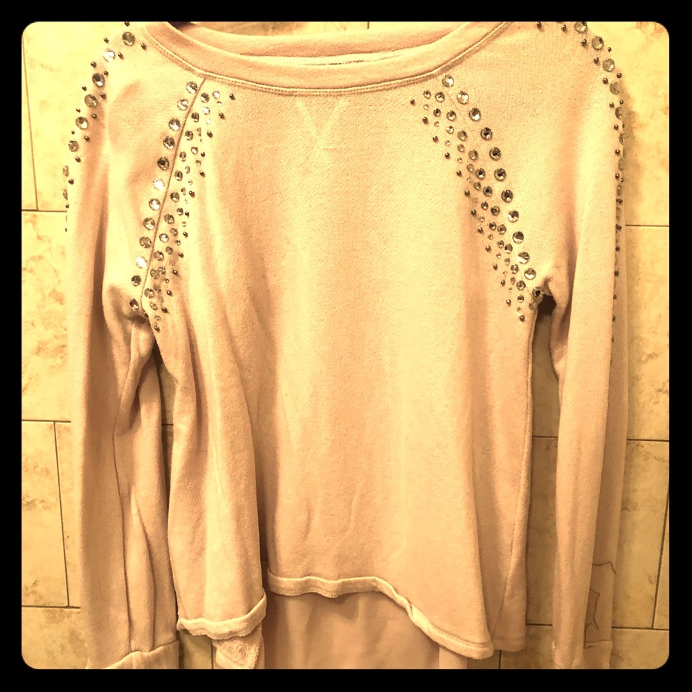 Pink embellished Jennifer Lopez sweatshirt